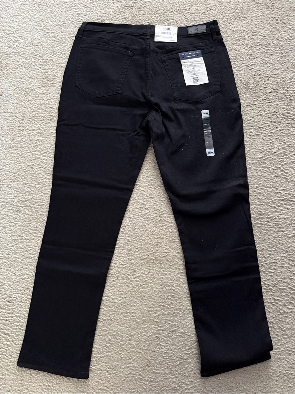 Joseph Abboud Men’s Black Straight-Leg Pants